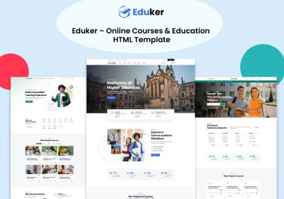 在线课程和教育网页模版 HTML5代码